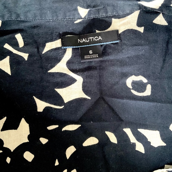 NAUTICA sz 6 blouse Navy - Picture 8 of 8